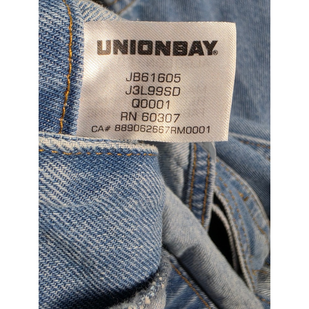 Unionbay Vintage Y2K Denim Overalls Womens Medium Light Wash Carpenter JB61605 - Picture 8 of 12